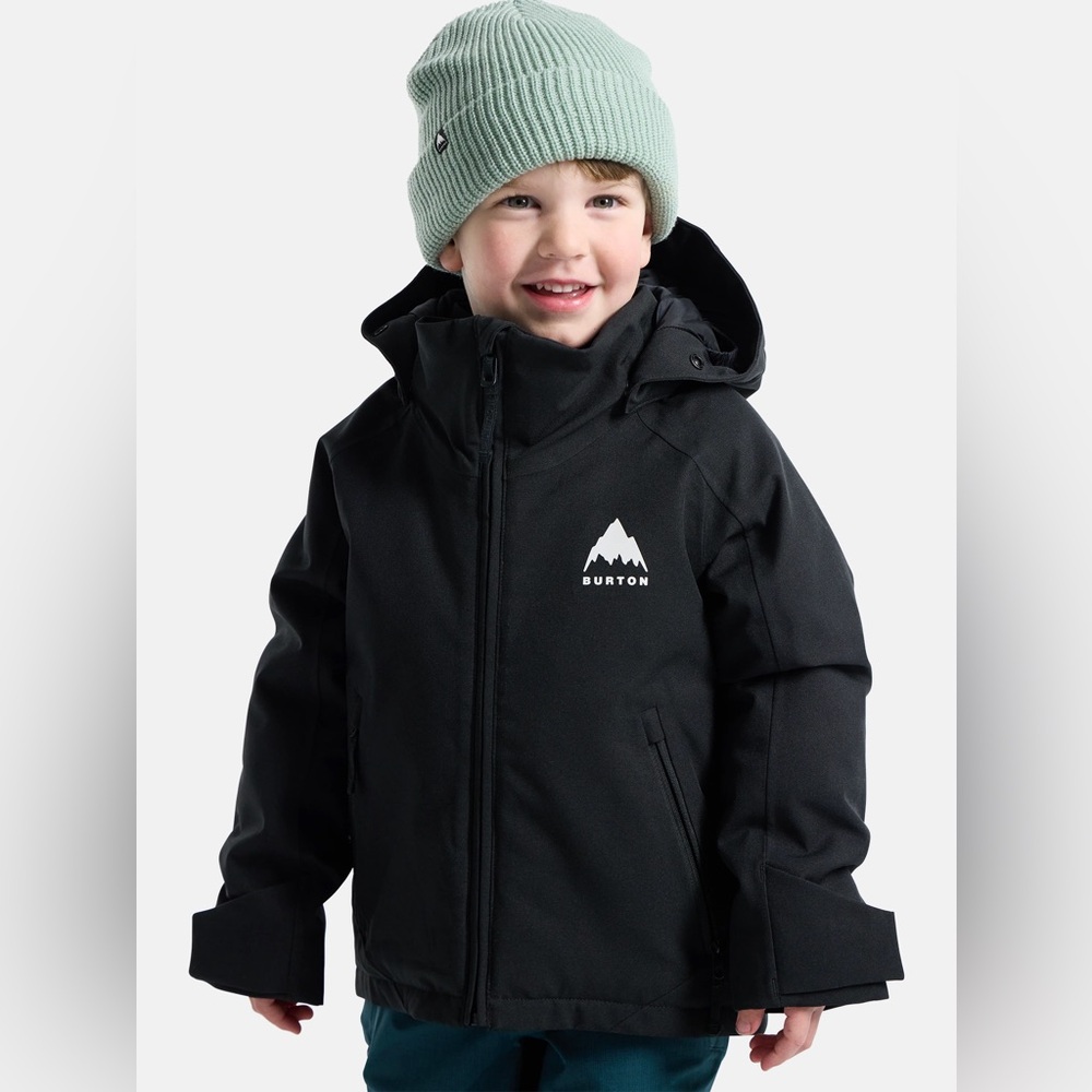 Kids black Burton Hillslope 2L snowboarded jacket, size 5
